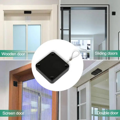 Automatic Sensor Door Closer Punch-Free Adjustable Surface Door Stopper Automatically Close Door Bracket Closer Home Improvement