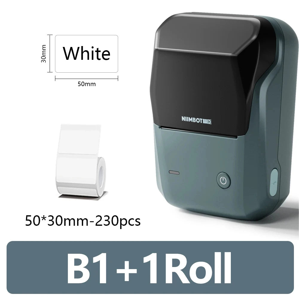 Niimbot B21 Mini Portable Thermal Label Printer Office Supplies Mini Adhesive Sticker Printers without Ink for Phone